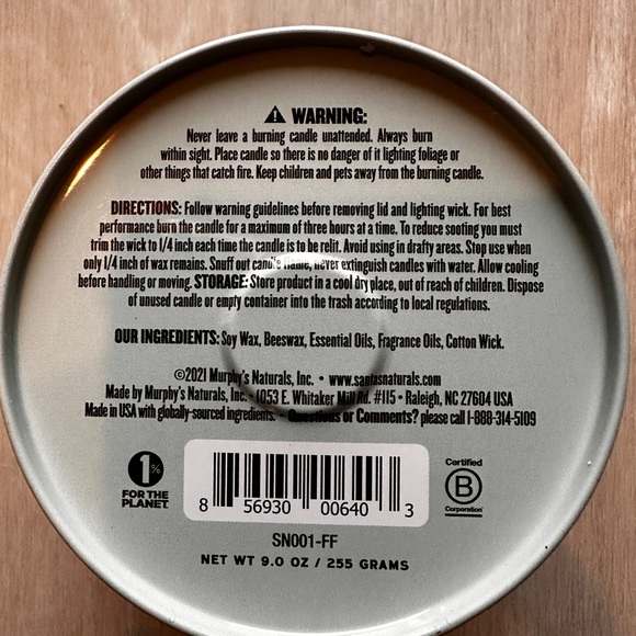 New Fraser Fir essential oil Christmas Tree Candle 30 Hours - Picture 5 of 5